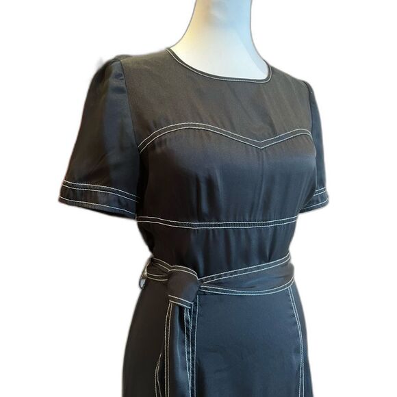 Great Jones Black Contrast Stitch Dress - Picture 2 of 7